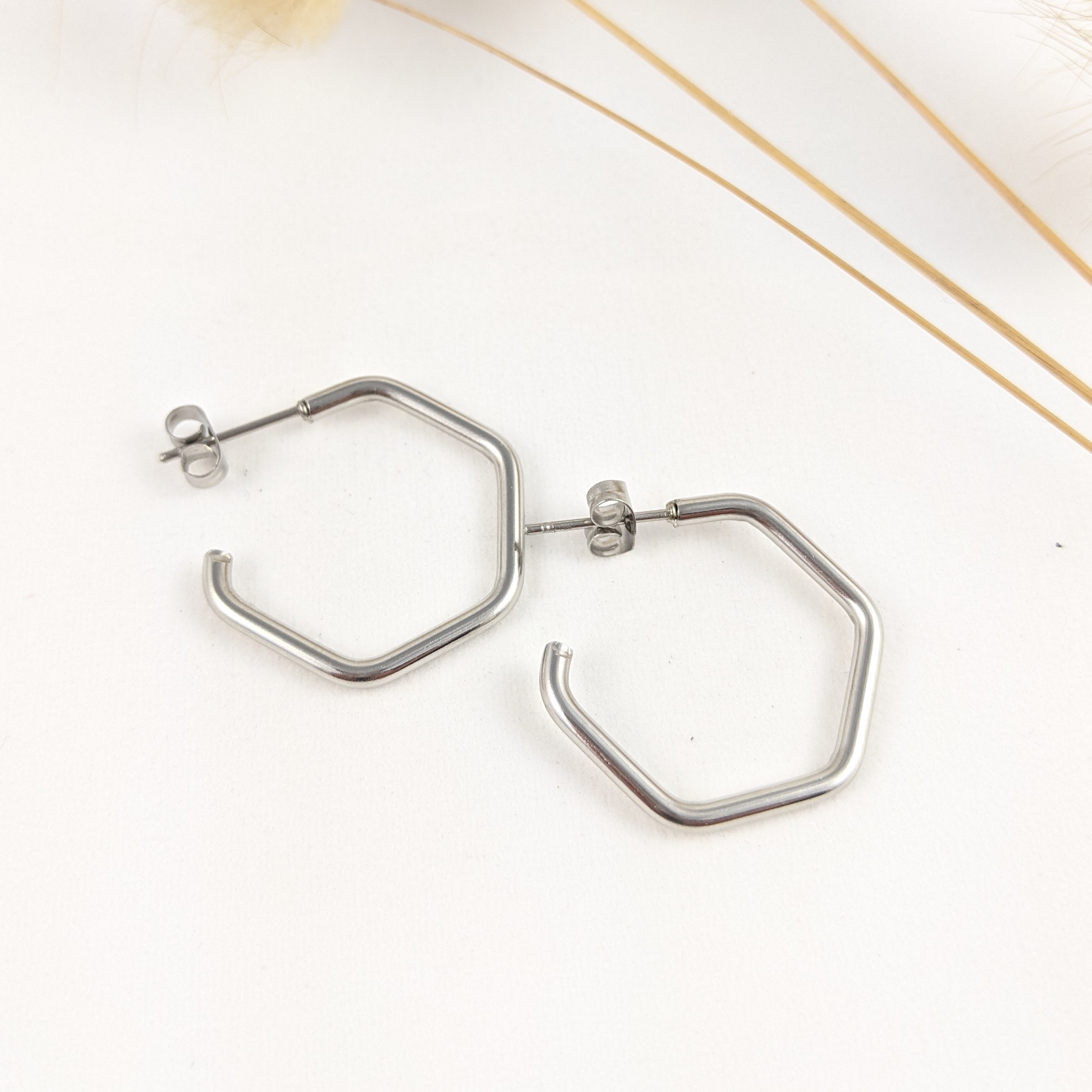 GEOMÉ Hexagon silver